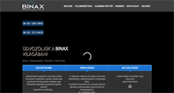 Desktop Screenshot of binax.hu